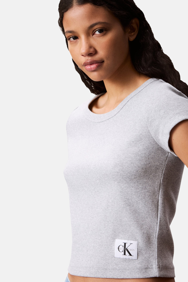 T-shirt met korte mouwen - grijs