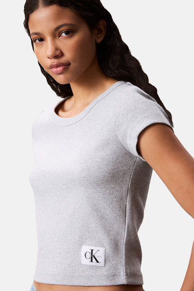 T-shirt met korte mouwen - grijs