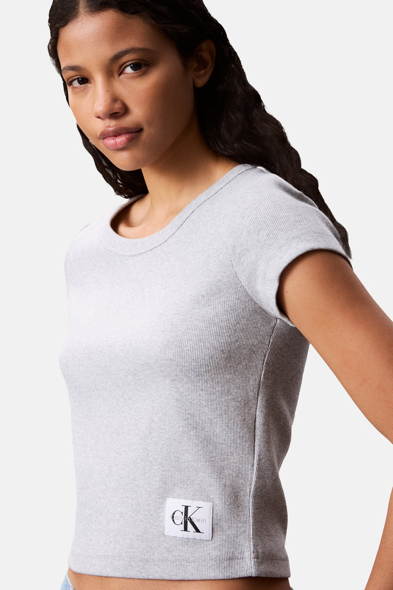 T-shirt met korte mouwen - grijs