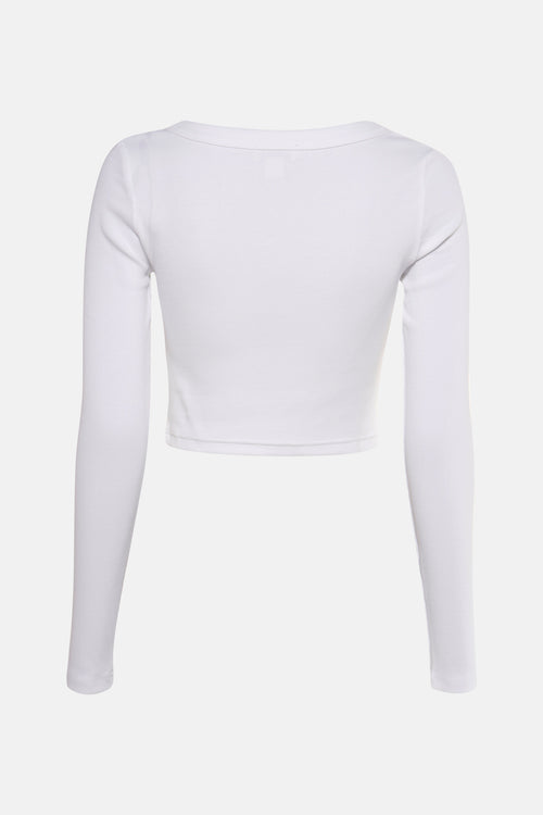 T-shirt met lange mouwen - wit