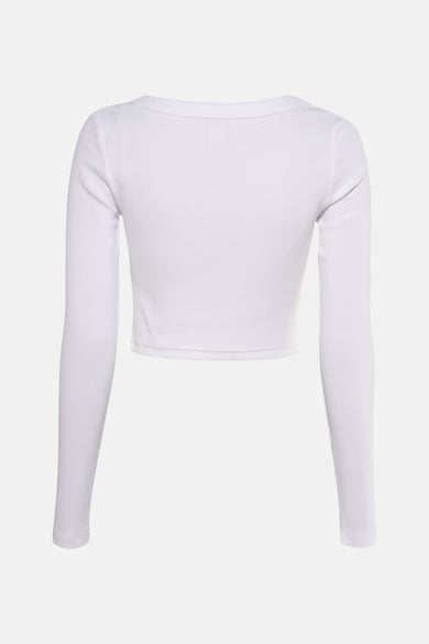 T-shirt met lange mouwen - wit