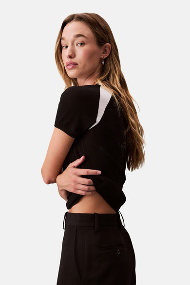 T-shirt met korte mouwen - zwart