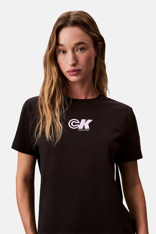 Top uni manches courtes Noir - Calvin Klein