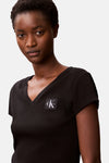 Top uni manches courtes Noir - Calvin Klein