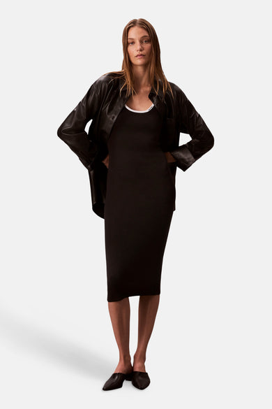 Kleedje met korte mouwen - zwart