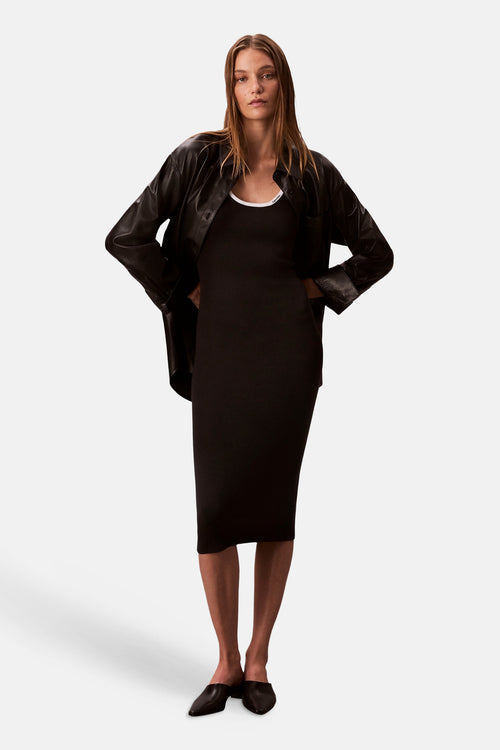 Kleedje met korte mouwen - zwart