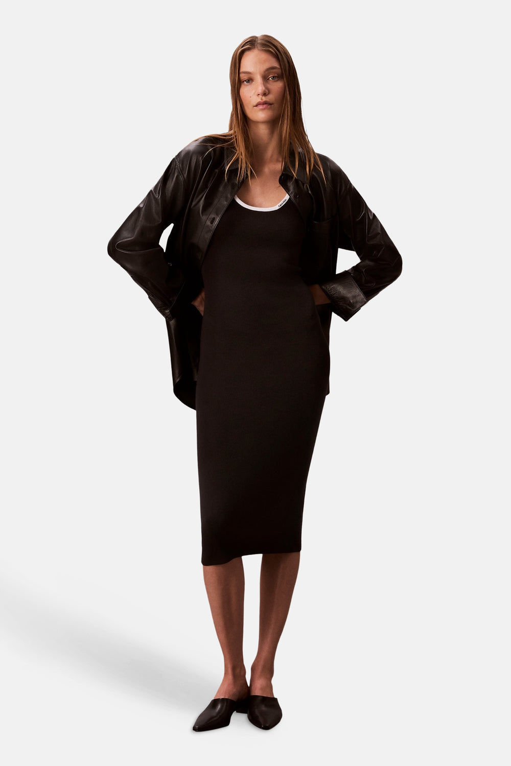 Kleedje met korte mouwen - zwart