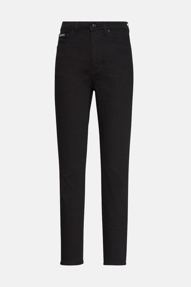 HIGH RISE SKINNY - black denim