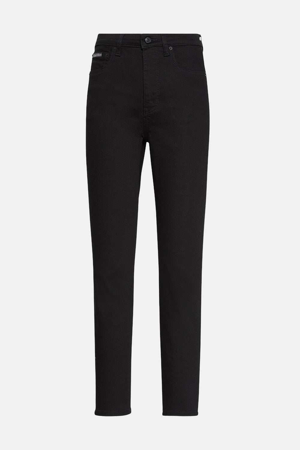 HIGH RISE SKINNY - black denim