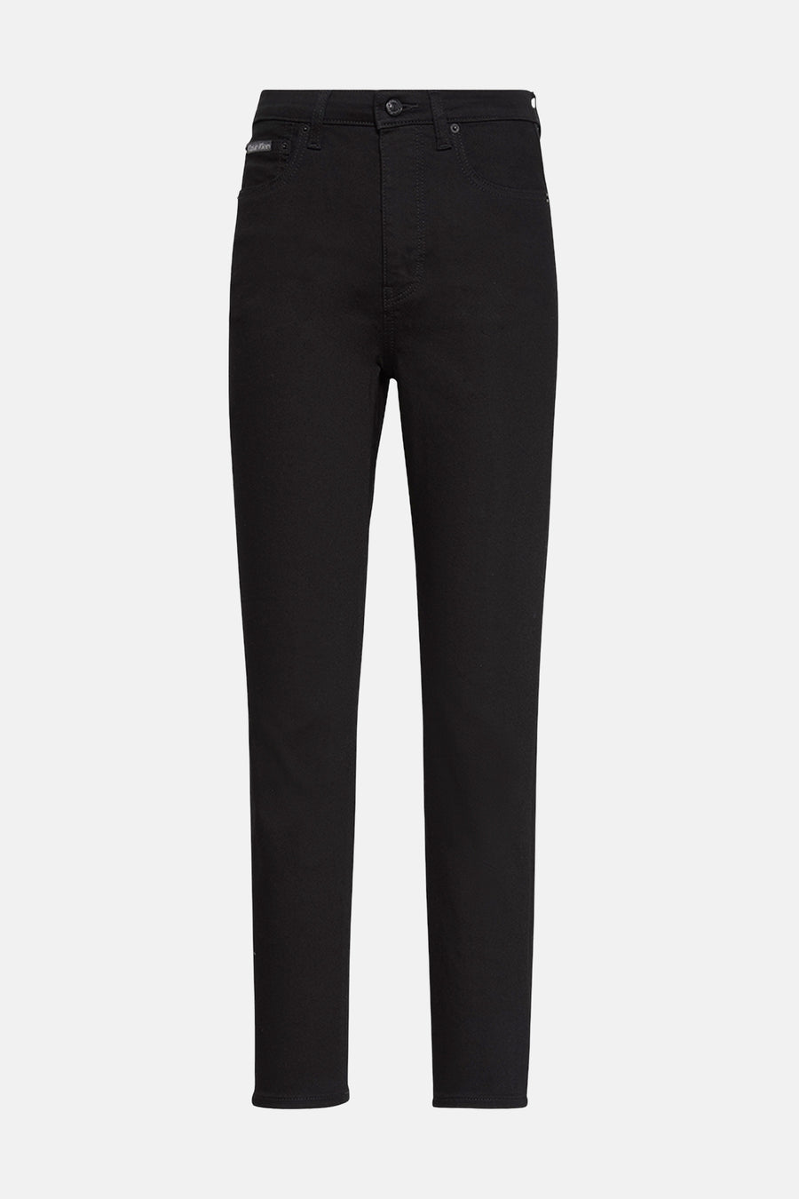 Jean skinny noir de Calvin Klein, coupe taille haute.