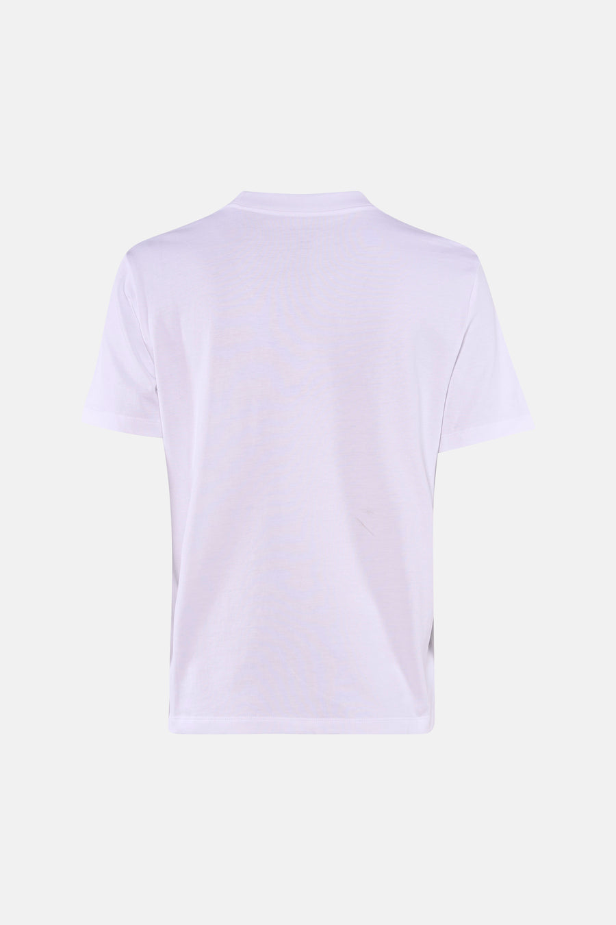 Wit T-shirt met korte mouwen van Calvin Klein, achterkant op lichte achtergrond.