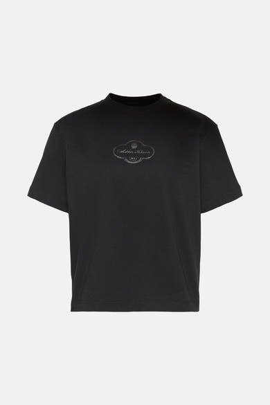 Zwart T-shirt met korte mouwen van Calvin Klein, met opdruk van het logo op de voorkant.