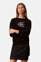 Sweater met ronde hals zwart - Calvin Klein