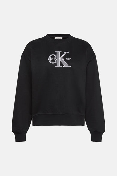 Sweater met ronde hals zwart - Calvin Klein