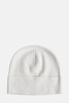Beige Calvin Klein muts met subtiel all-over patroon en geribbelde textuur.