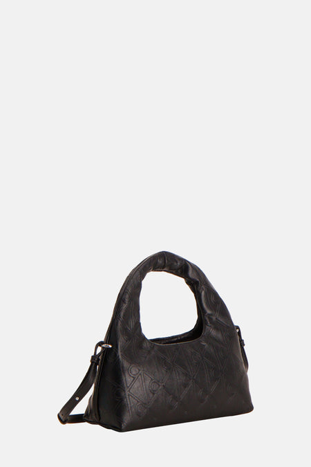 Zwarte Calvin Klein bandouliersac met met metdel en en en en en.band