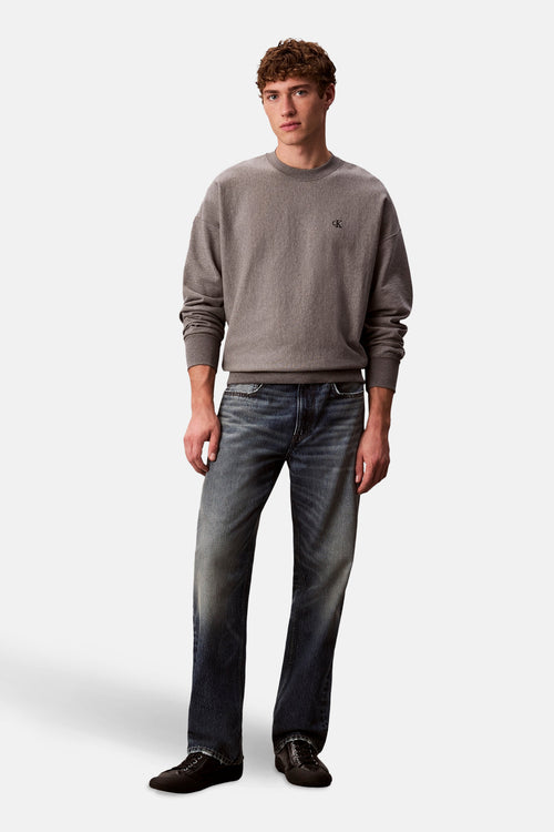 Sweater met ronde hals grijs - Calvin Klein