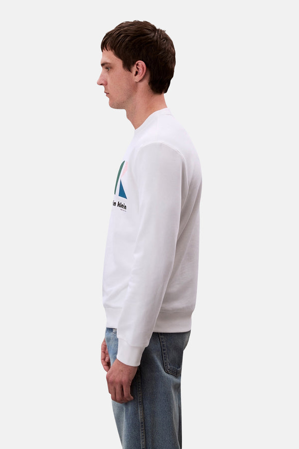 Sweat col rond Blanc - Calvin Klein