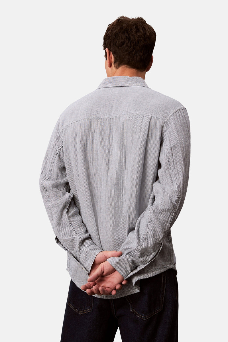 Hemd met lange mouwen - blauw