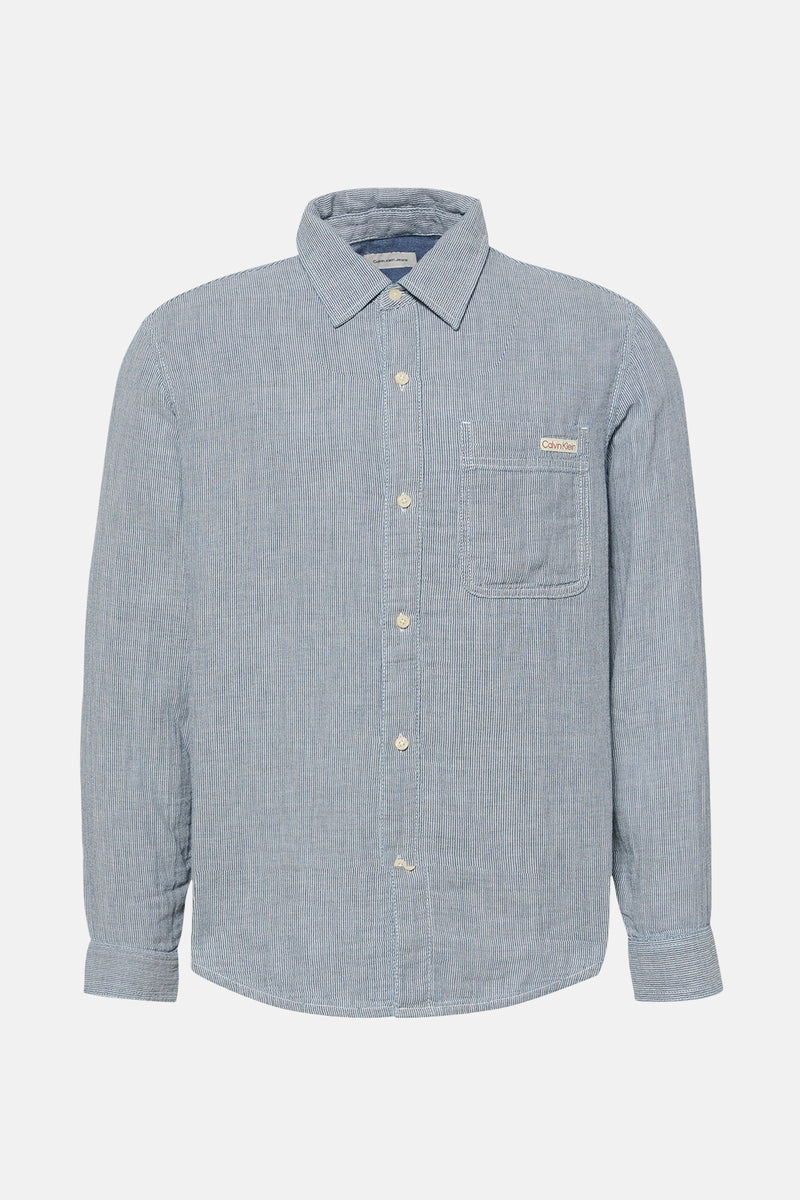 Hemd met lange mouwen - blauw