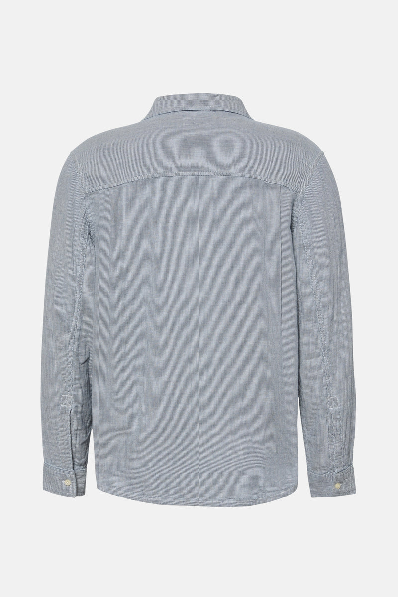 Hemd met lange mouwen - blauw