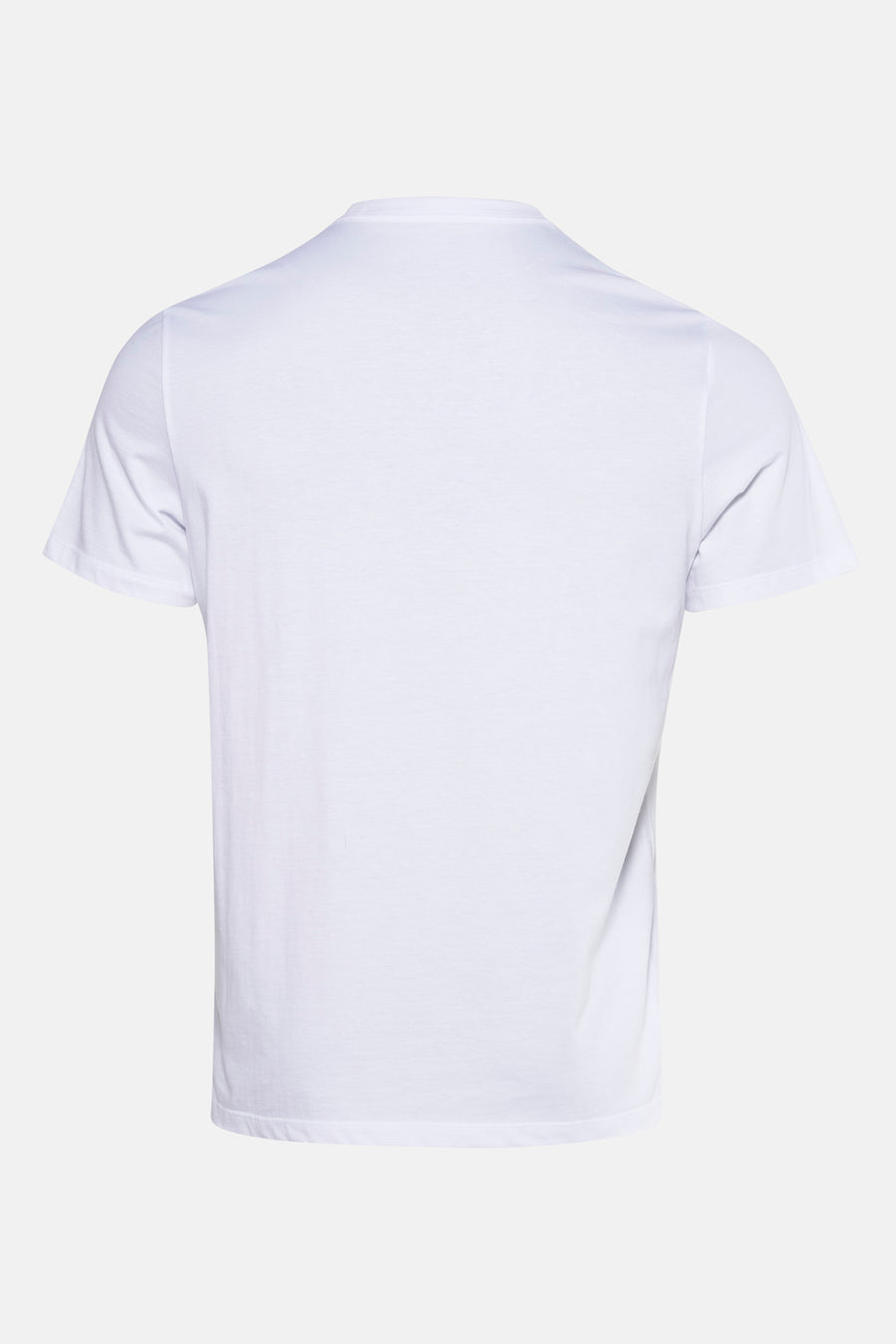 Wit T-shirt met korte mouwen van Calvin Klein, effen, van achteren getoond.