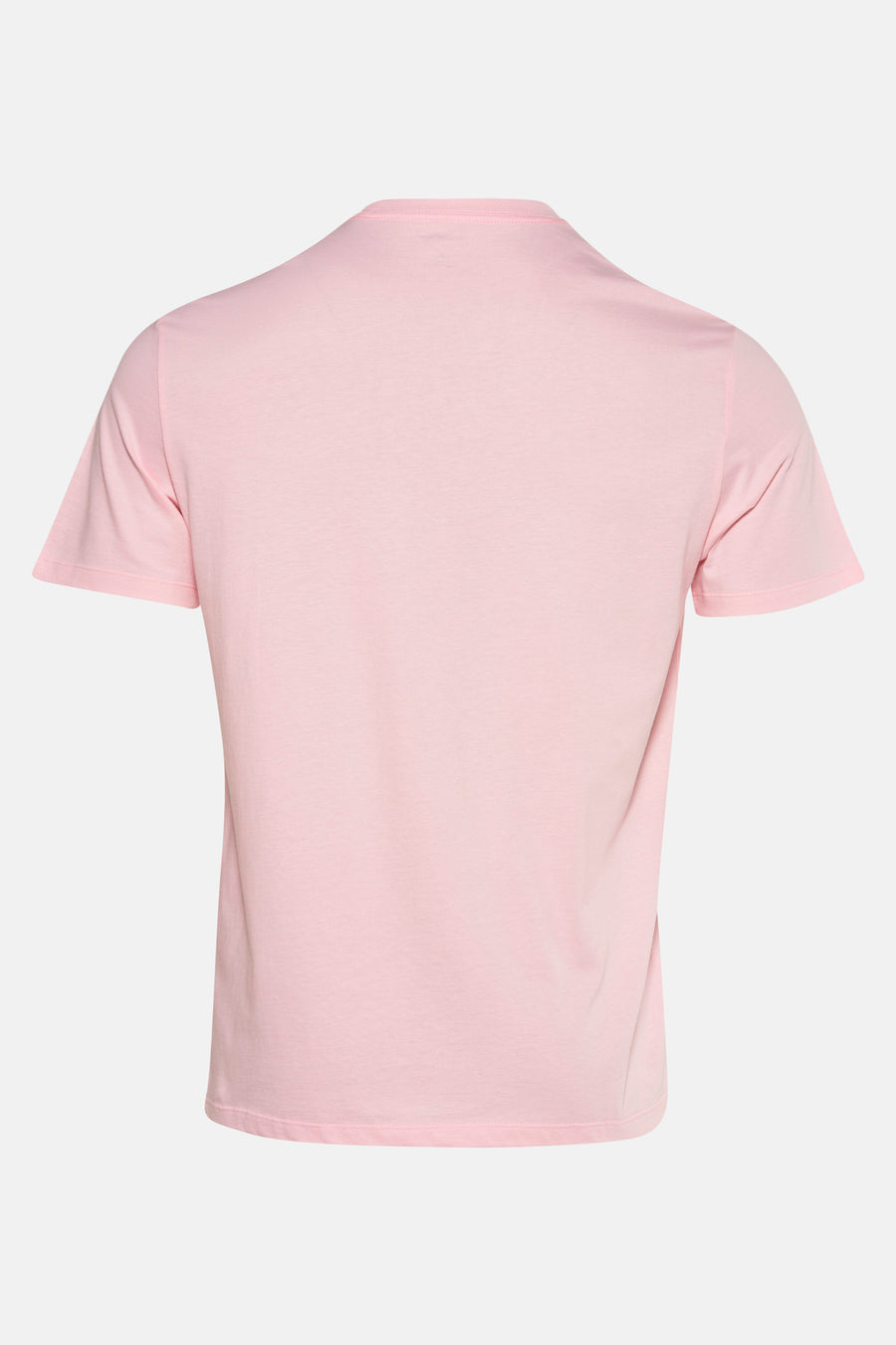 T-shirt à manches courtes rose de Calvin Klein, vue arrière sur fond clair.
