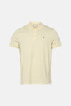 Gele T-shirt met korte mouwen van Calvin Klein, met discreet logo op de borst.