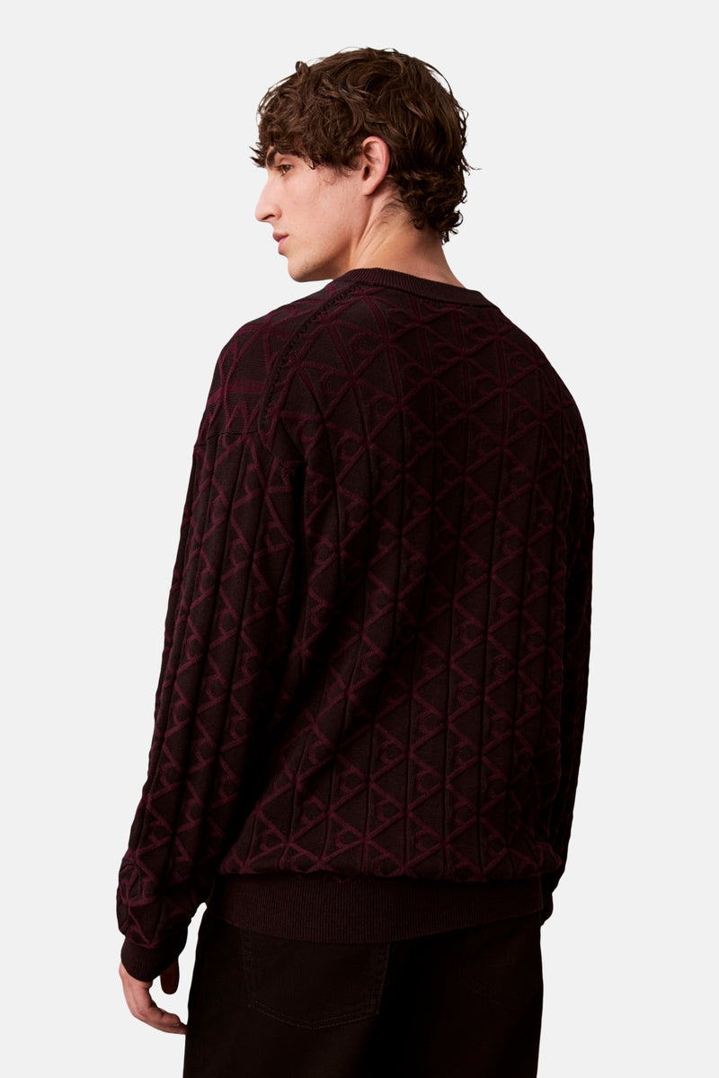 Sweater met ronde hals zwart - Calvin Klein