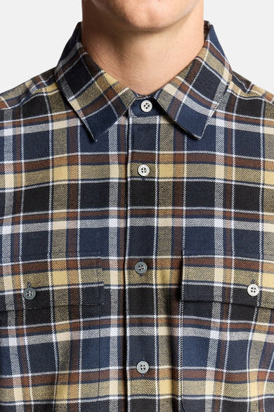 Chemise à manches longues multicolore de LYLE & SCOTT avec motif à carreaux et boutons apparents.
