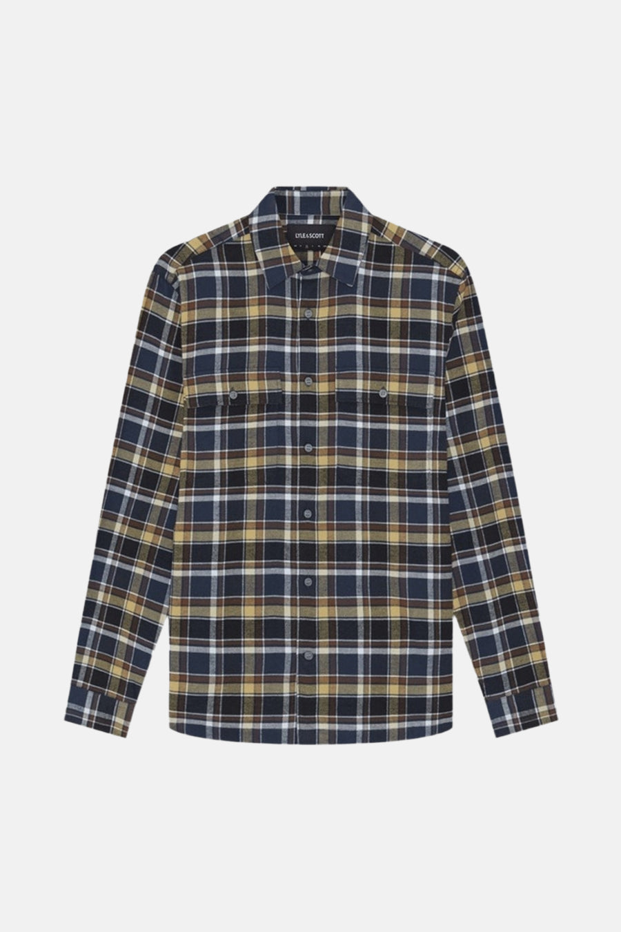 Chemise à manches longues multicolore de Lyle & Scott avec motif à carreaux et poches poitrine.