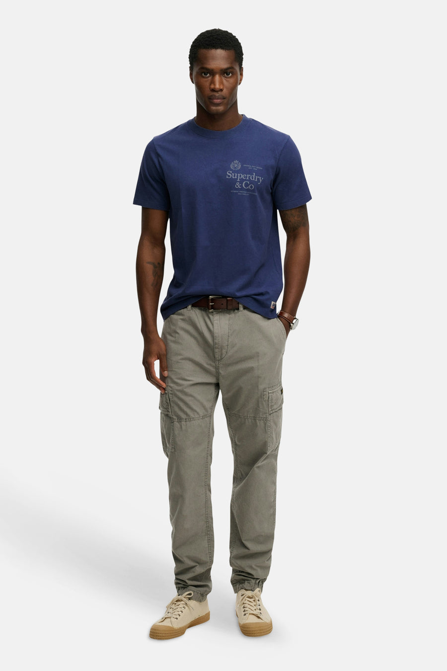 T-shirt met korte mouwen - hampton blue