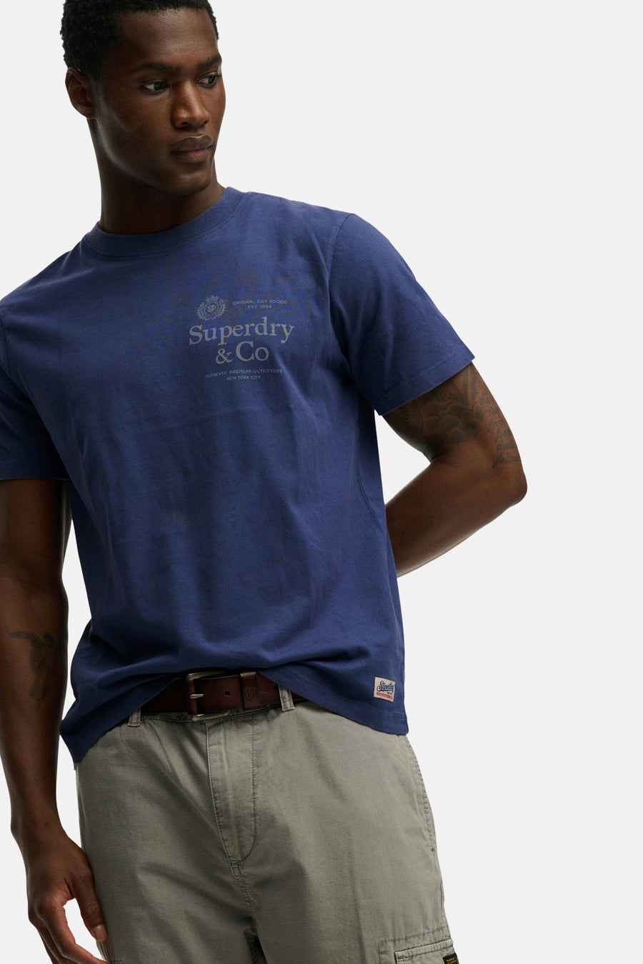 T-shirt met korte mouwen - hampton blue