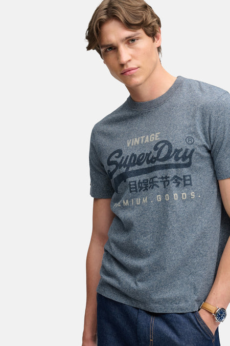T-shirt à manches courtes - DENIM BLUE MARL