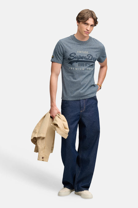 T-shirt à manches courtes - DENIM BLUE MARL
