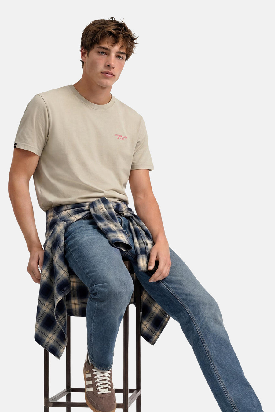 T-shirt (manches courtes) Écru - SUPERDRY