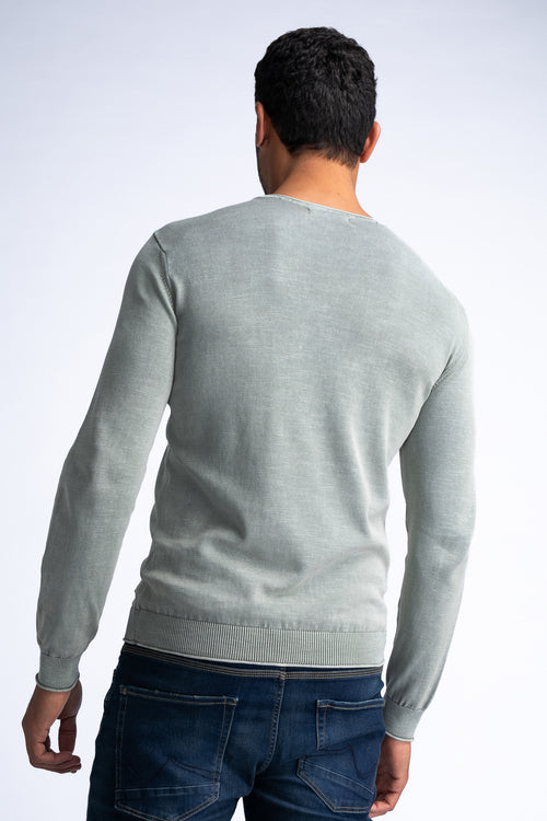 Pull col rond Vert - Petrol Industries®