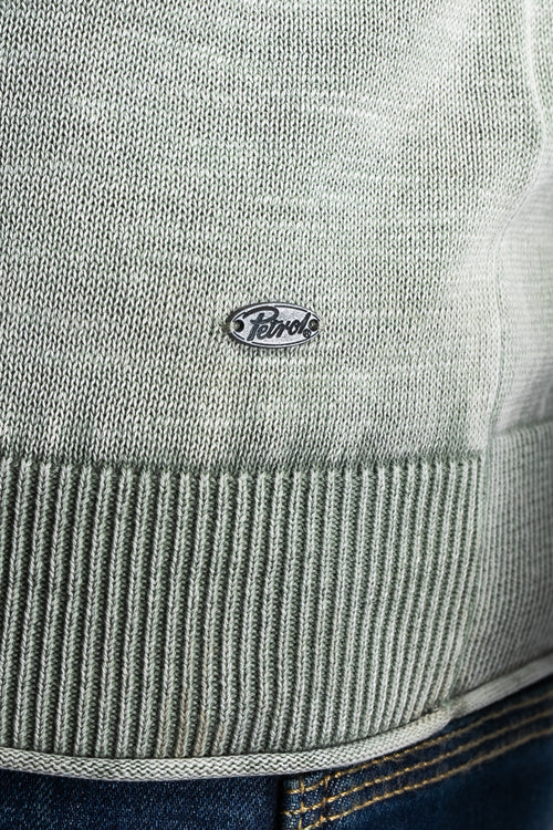 Pull col rond Vert - Petrol Industries®