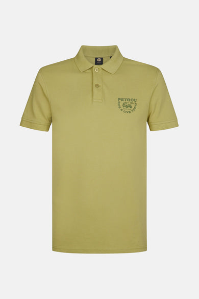Polo-shirt met Petrol Industries, met een klein logo op de borst.