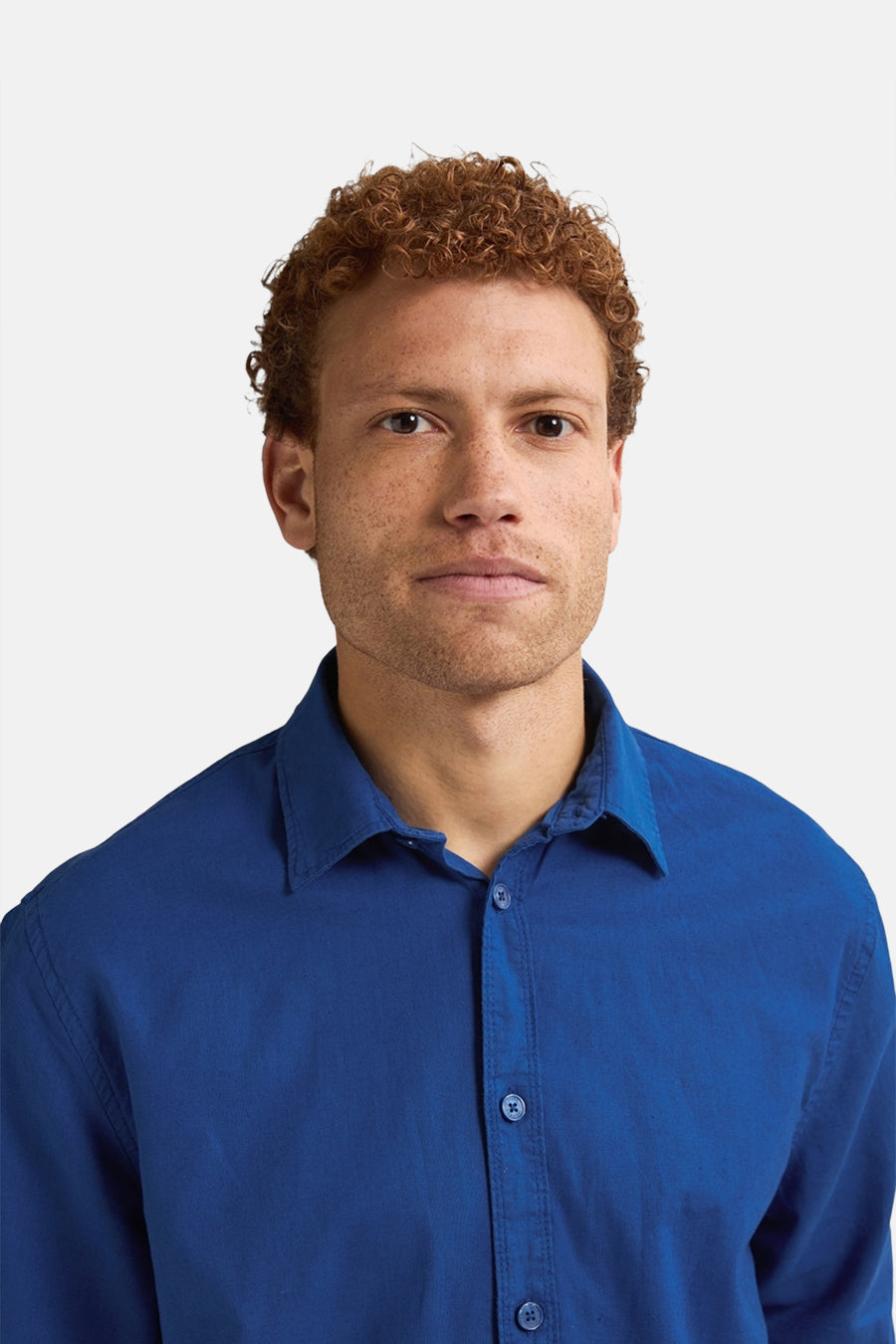 Blauwe blouse met lange mouwen van Petrol Industries met een klassieke pasvorm en een zachte textuur.