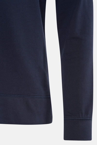 Sweat bleu by Petrol Industries avec ourlet et poignets côtelés.