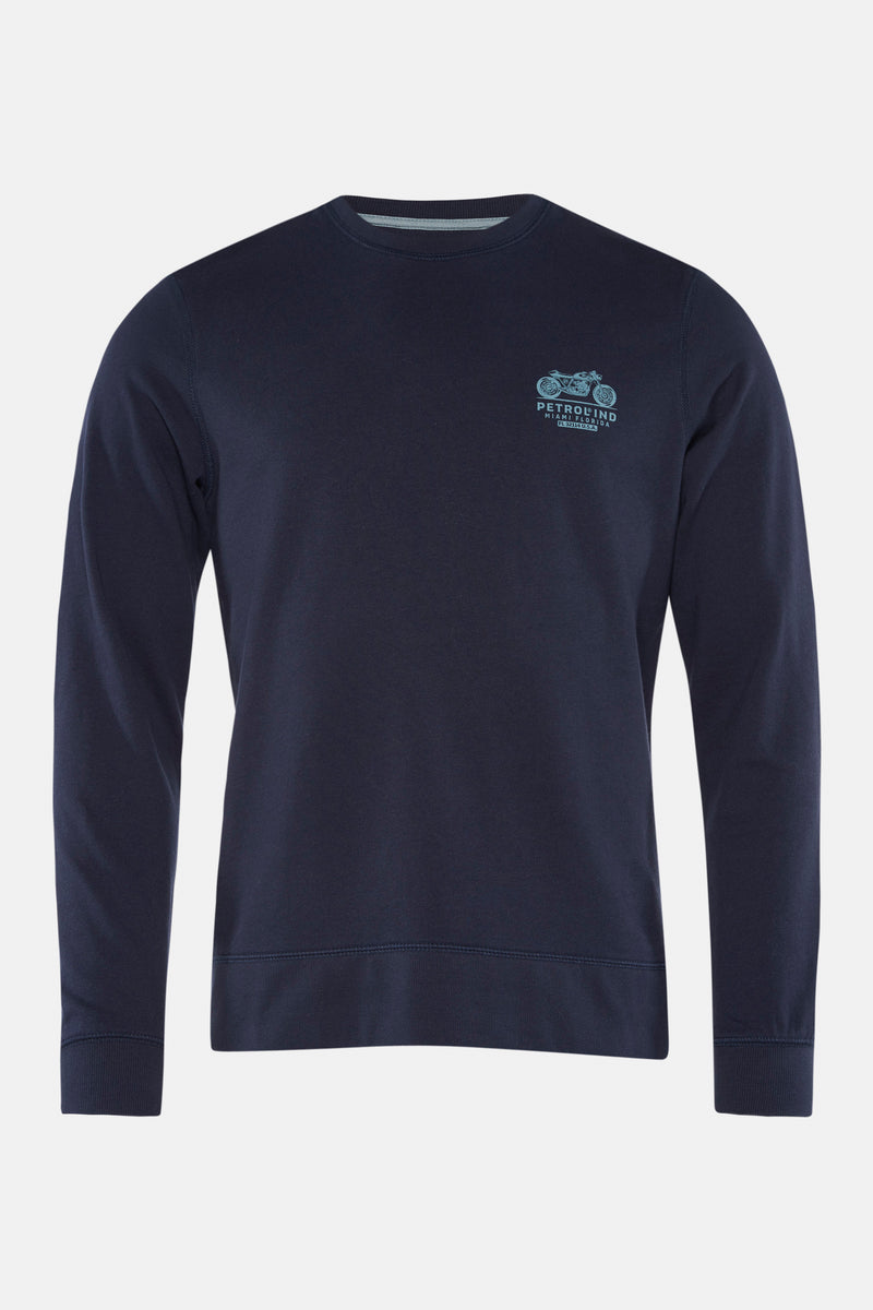 Sweater met ronde hals Blauw - Petrol Industries®
