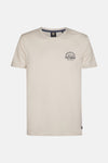 T-shirt beige met Petrol Industries, met een print op de borst.