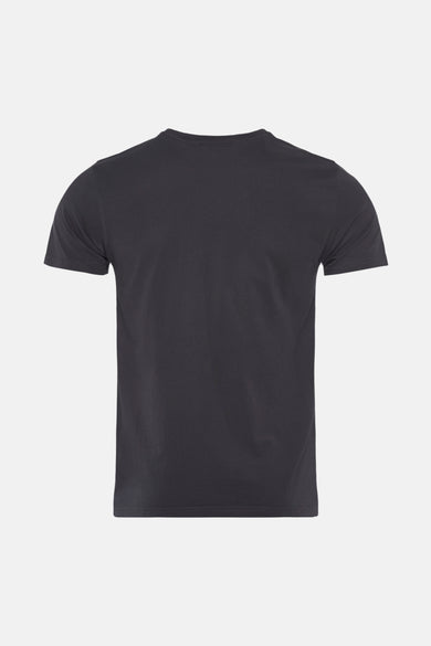 Grijze T-shirt met korte mouwen van Petrol Industries, achterkant, effen en ronde hals.
