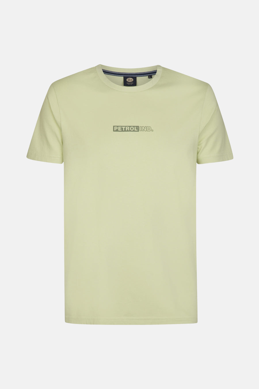 Groen T-shirt met korte mouwen van Petrol Industries, met een discreet logo op de borst.
