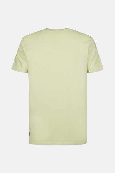 Groen T-shirt met korte mouwen van Petrol Industries, van achteren gezien.