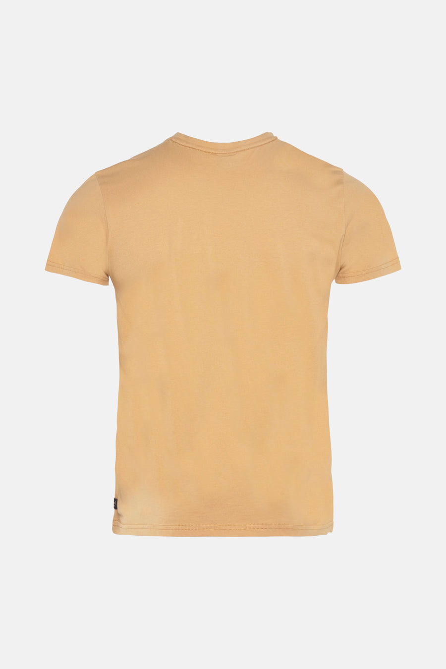 T-shirt à manches courtes jaune de Petrol Industries, uni, vu de dos.