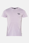 Paars T-shirt met korte mouwen van Petrol Industries, met decoratieve tekstprint op de voorkant.
