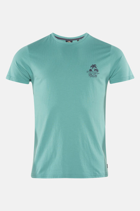 T-shirt Pet Petrol Industries Industries Pet,,, met im palm palm im palmier. op
