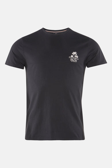 Grijze korte mouw T-shirt van Petrol Industries met een discreet gedrukt patroon.
